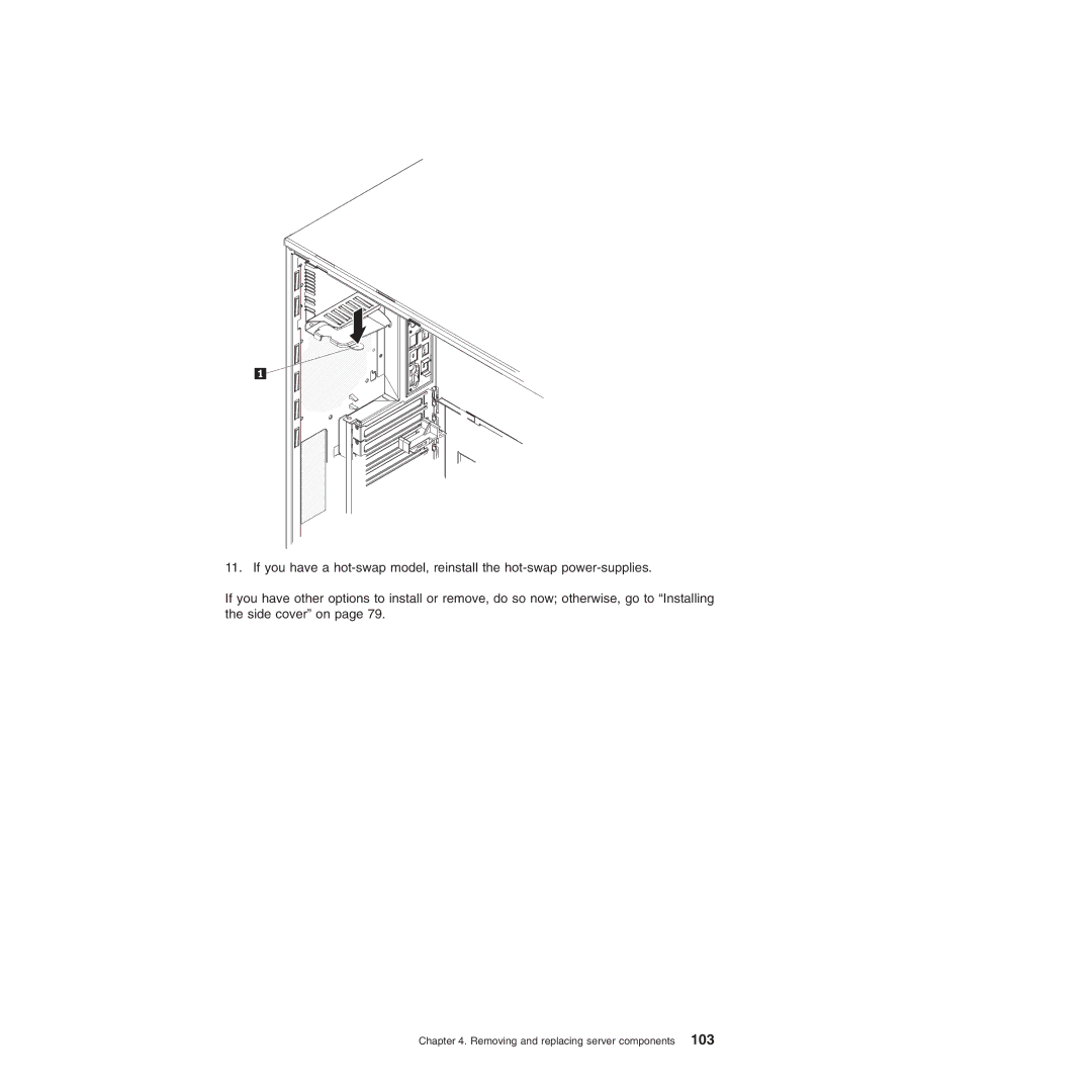 Lenovo TD100X manual Removing and replacing server components 