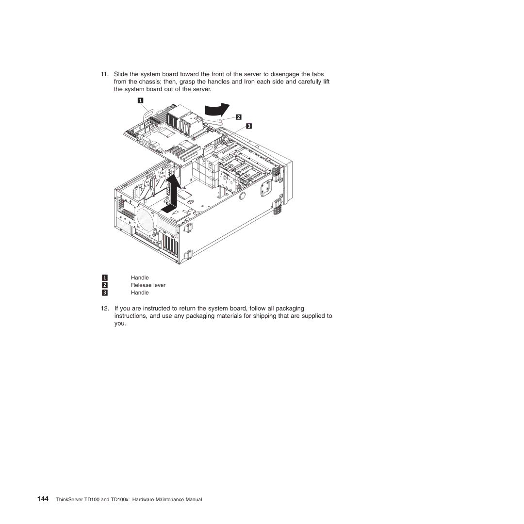 Lenovo TD100X manual Handle 