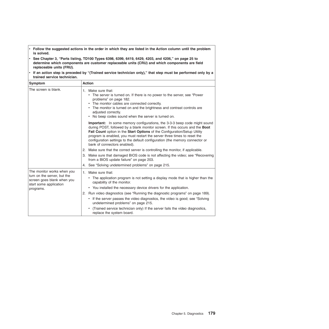 Lenovo TD100X manual Diagnostics 