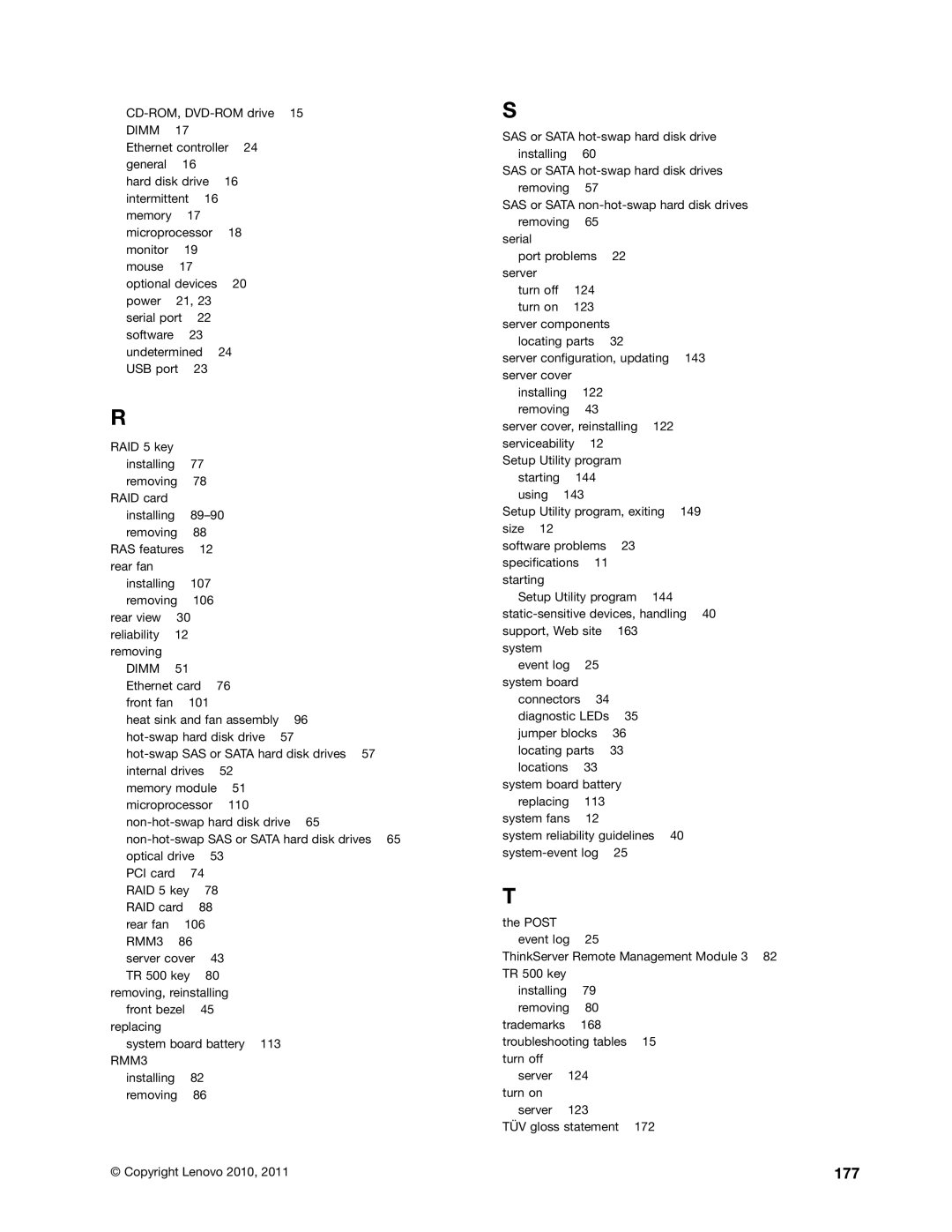 Lenovo TD230 manual 177 