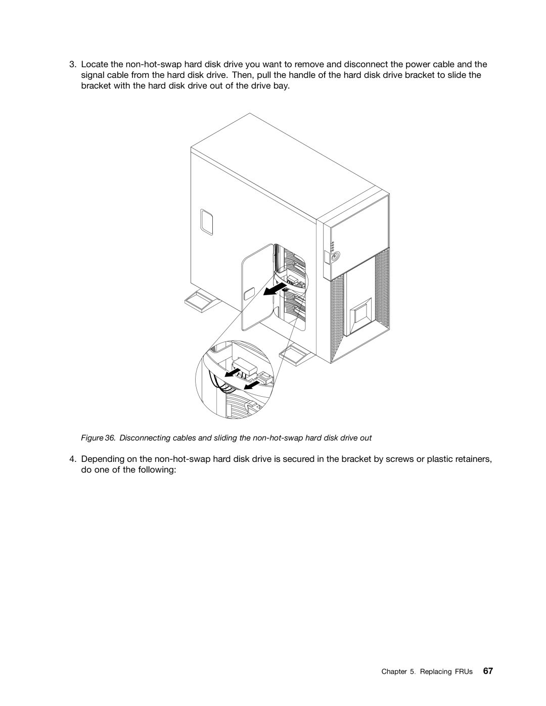 Lenovo TD230 manual Replacing FRUs 