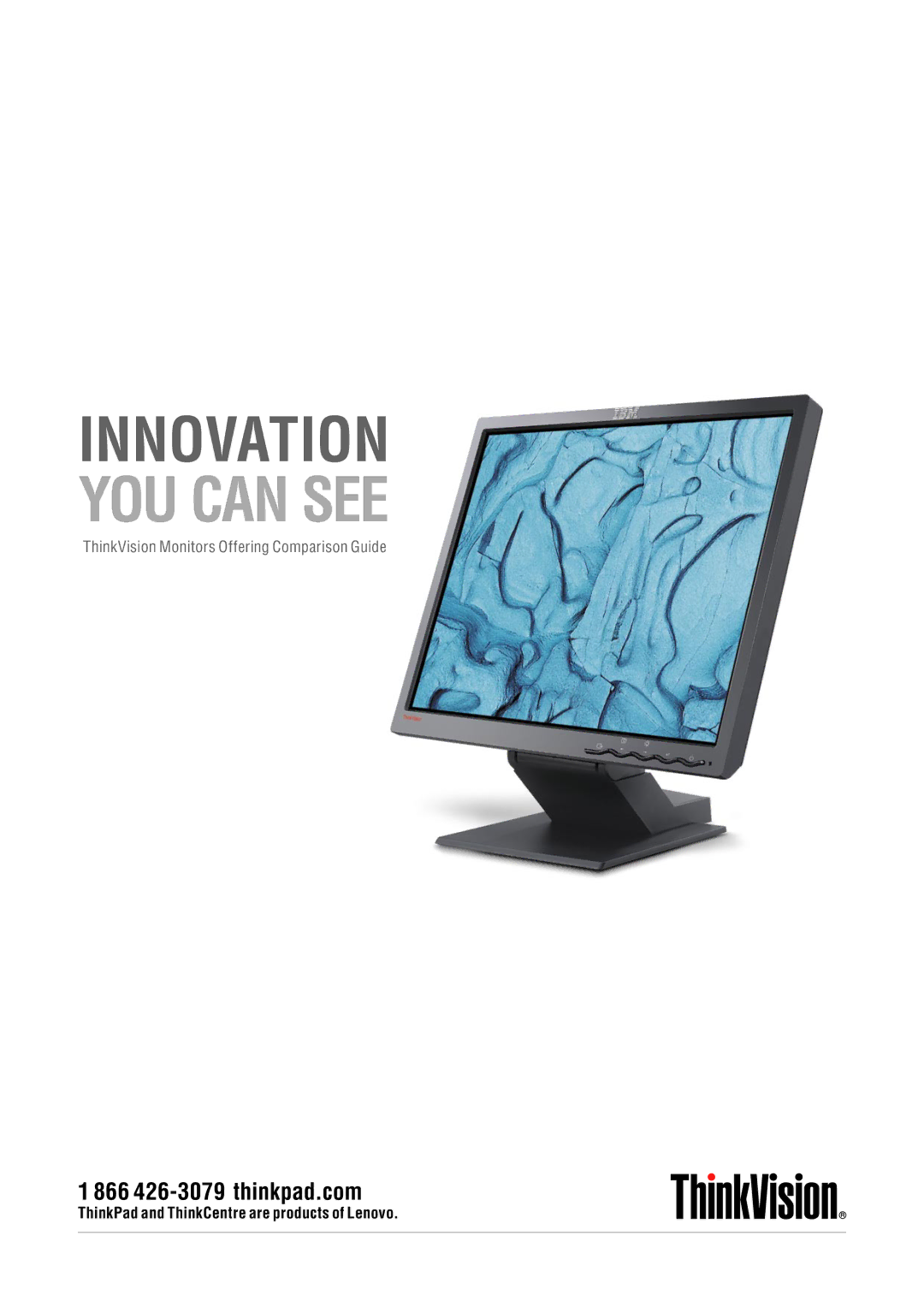 Lenovo ThinkVision manual Innovation YOU can see 