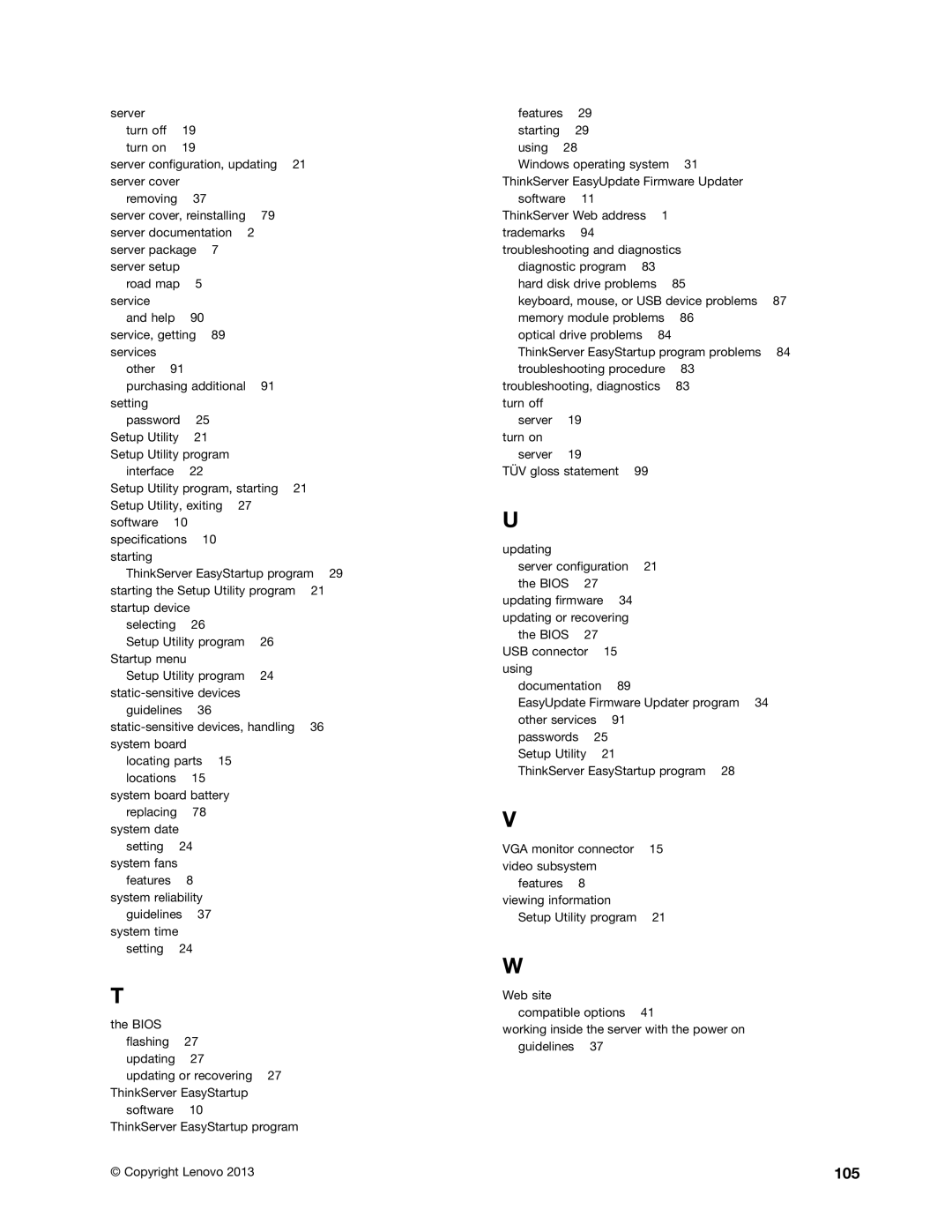 Lenovo TS140 manual 105 