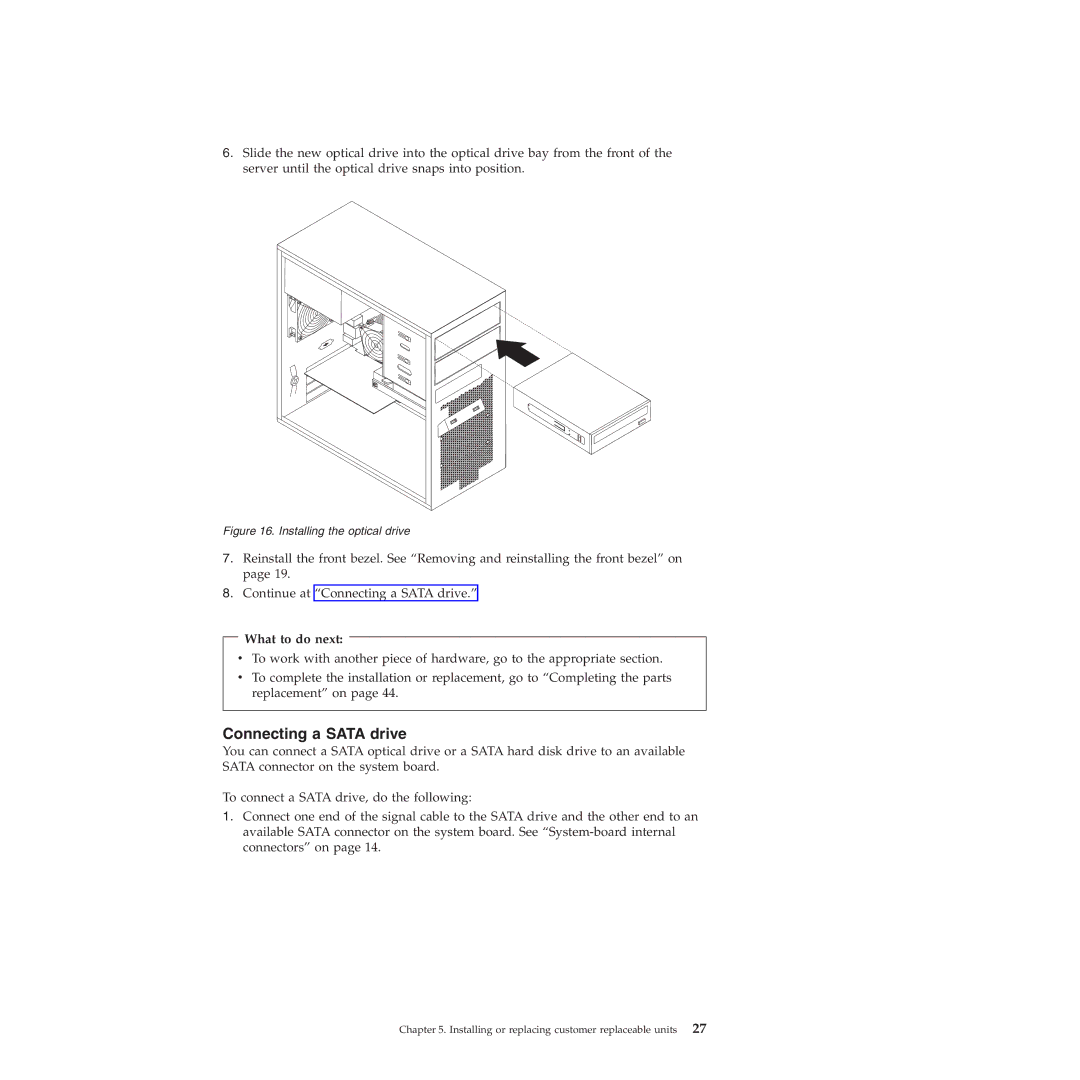 Lenovo TS200V manual Connecting a Sata drive 