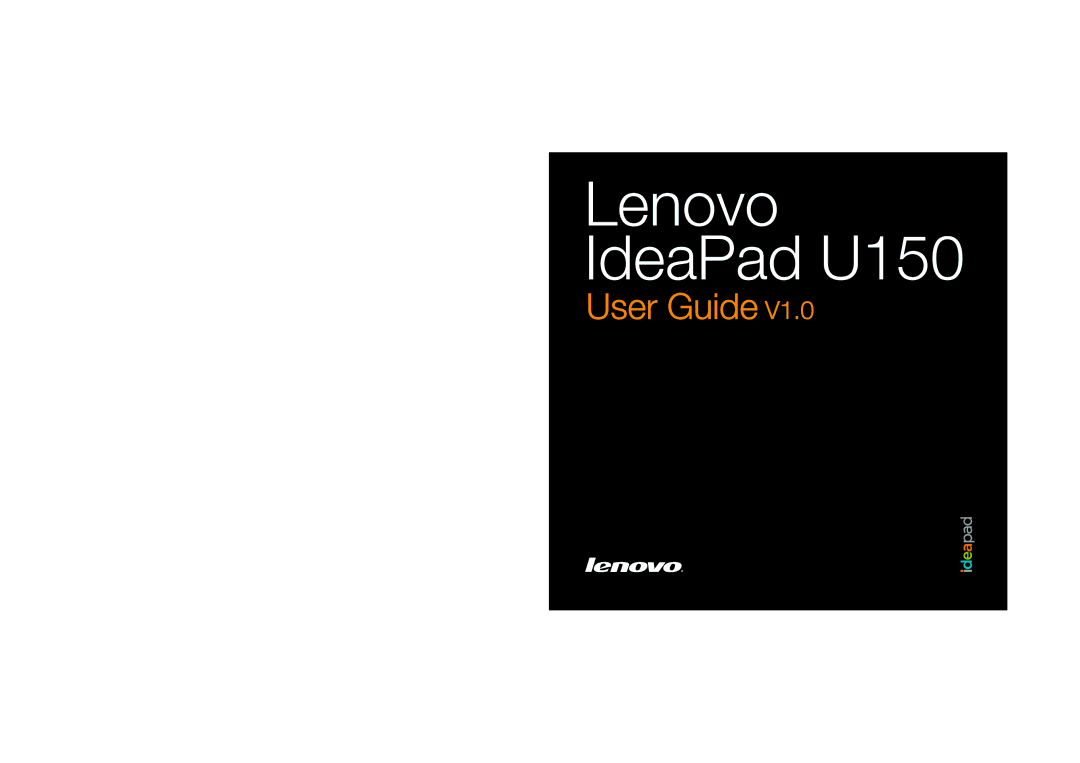 Lenovo manual Lenovo IdeaPad U150 