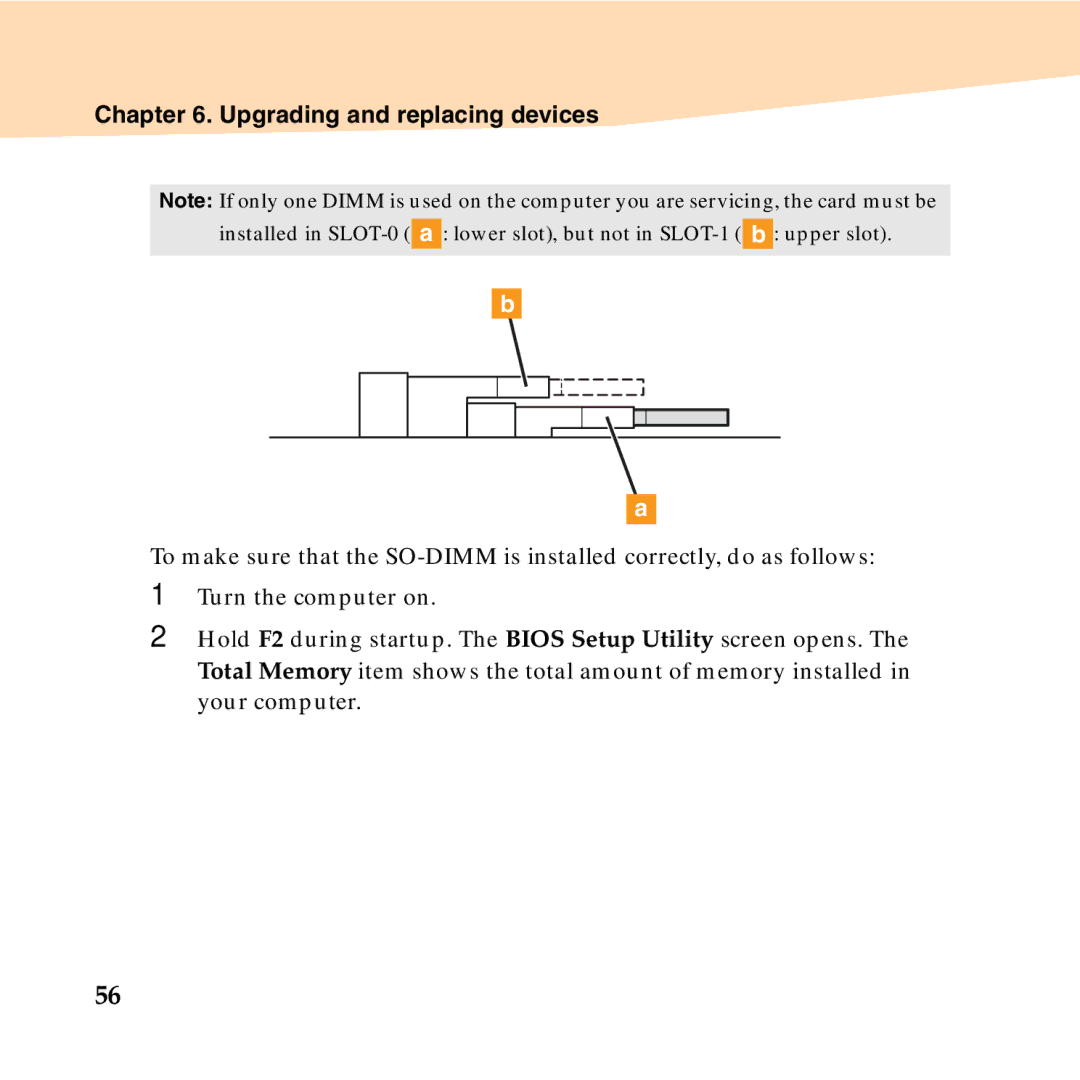 Lenovo U150 manual Upgrading and replacing devices 