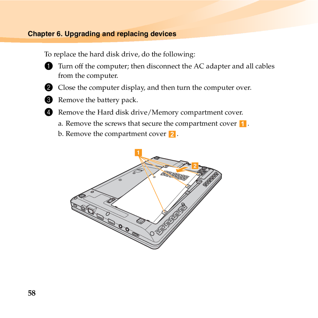 Lenovo U150 manual Upgrading and replacing devices 