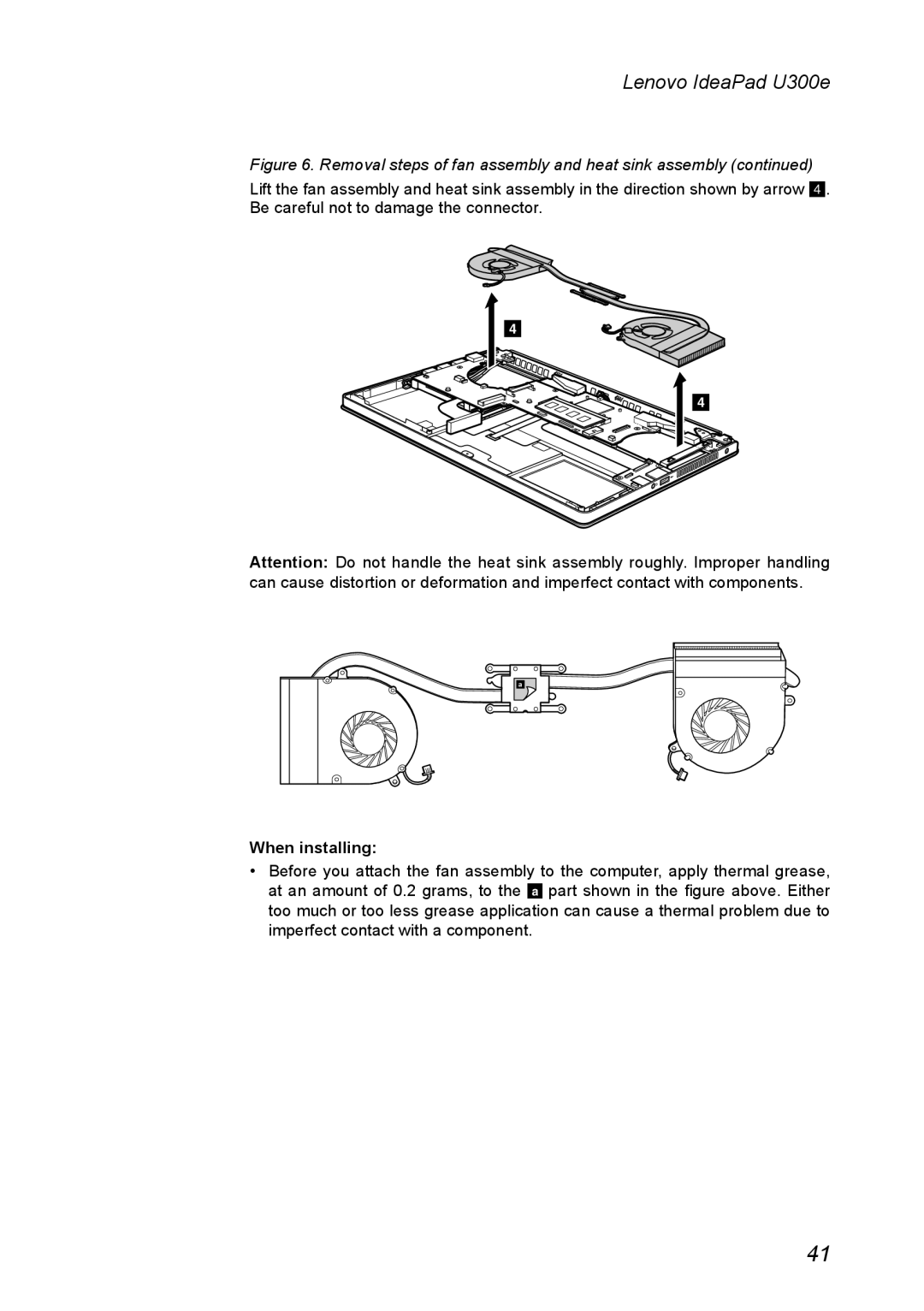 Lenovo U300E manual Lenovo IdeaPad U300e, When installing 