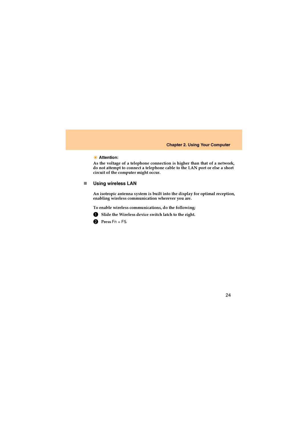 Lenovo U330 manual „ Using wireless LAN 