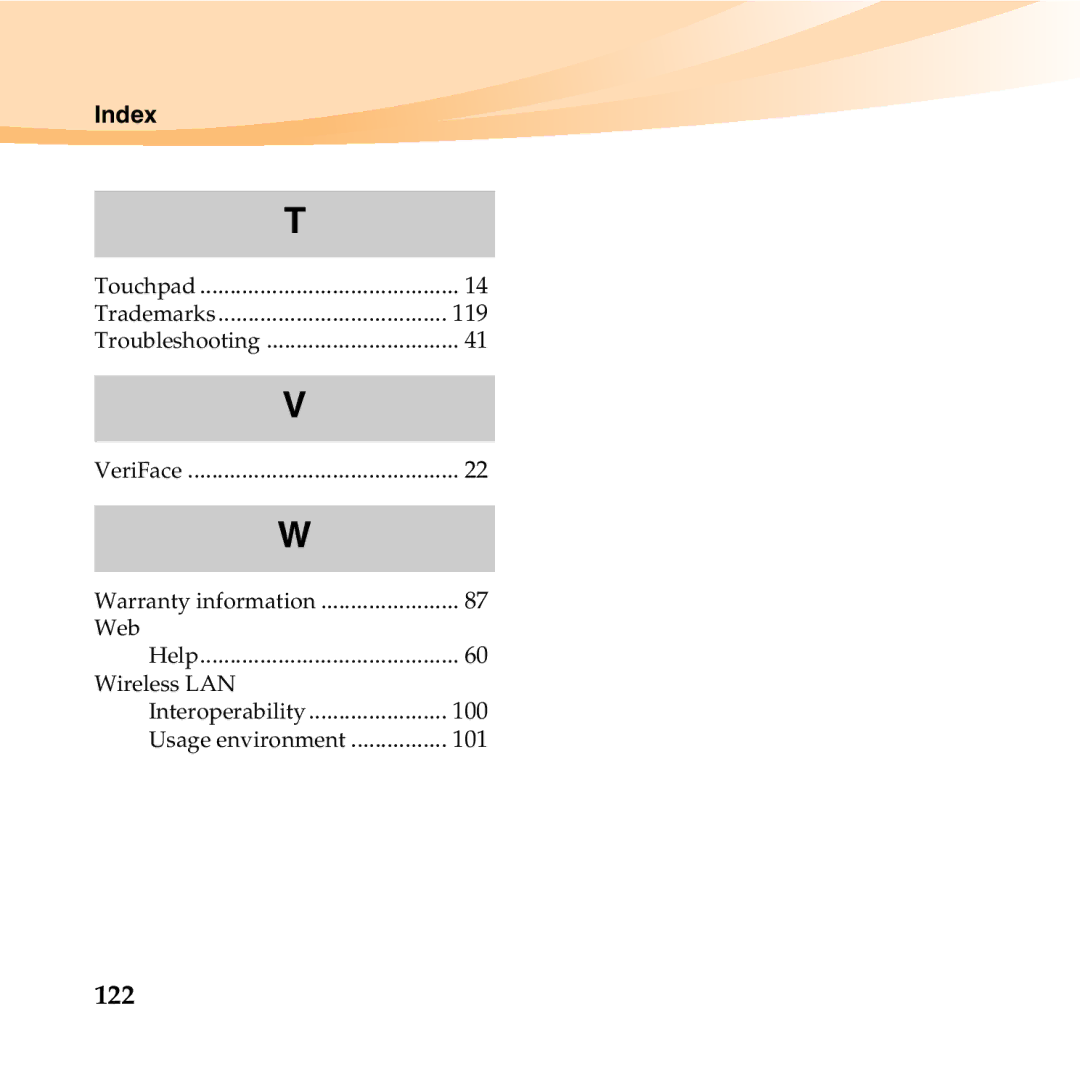 Lenovo U350 manual 122 