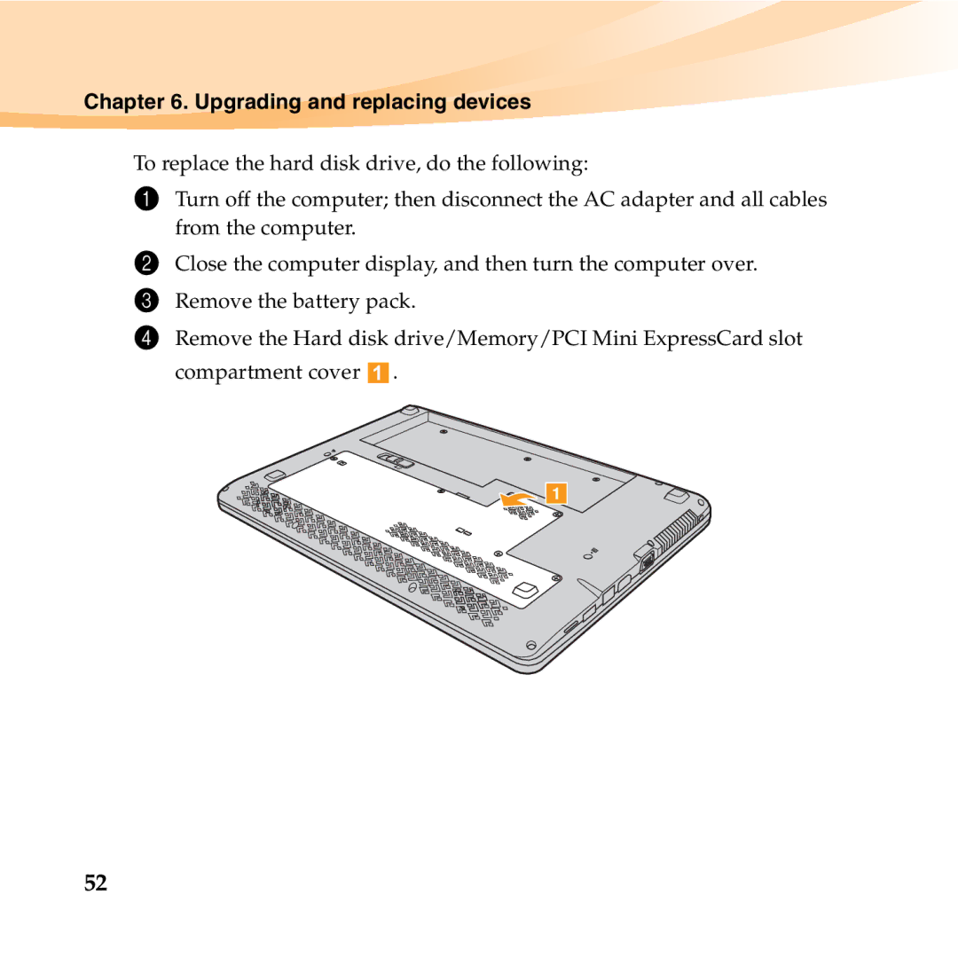 Lenovo U350 manual Upgrading and replacing devices 