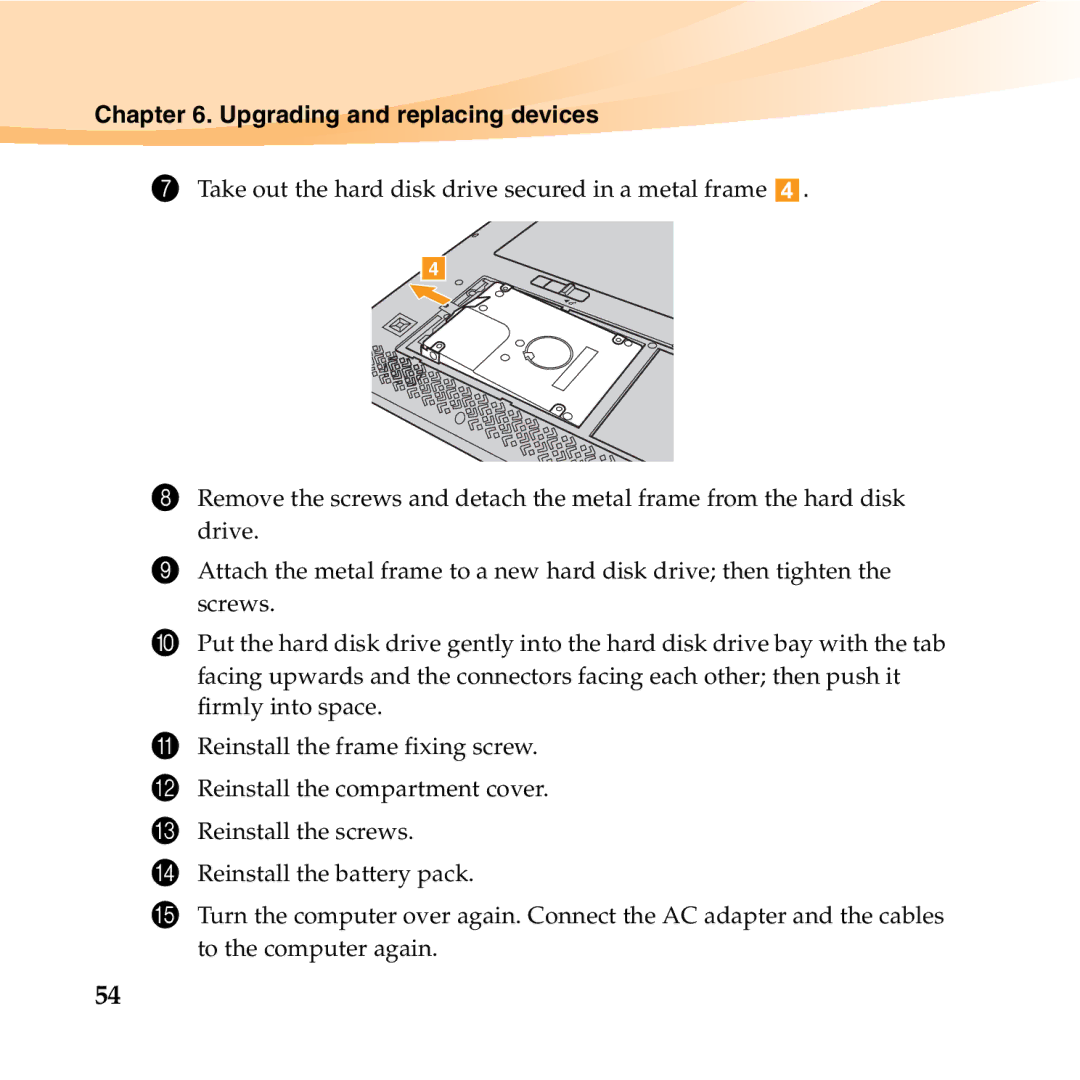 Lenovo U350 manual Upgrading and replacing devices 