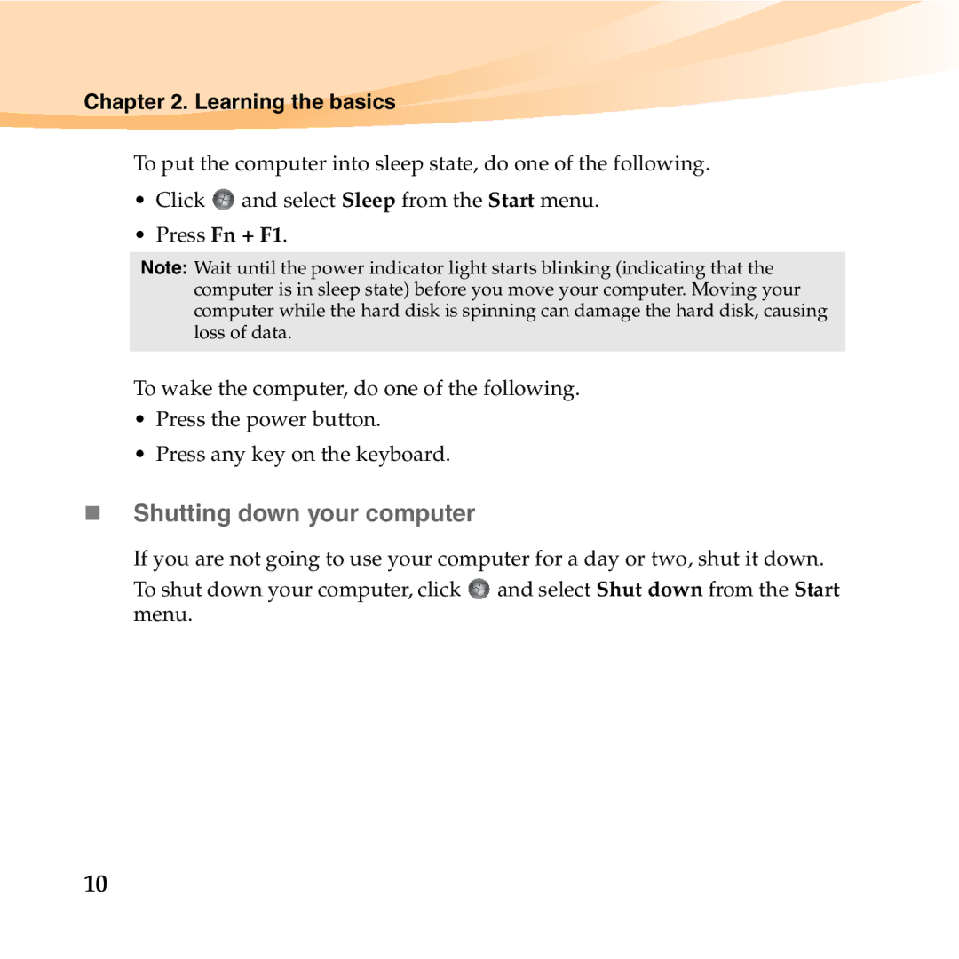 Lenovo U455 manual „ Shutting down your computer 