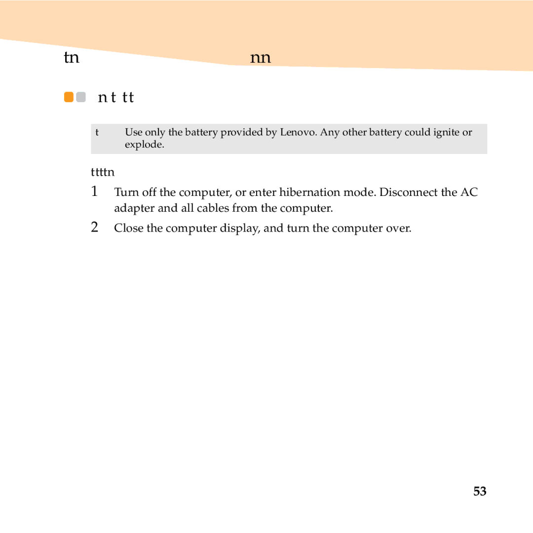 Lenovo U455 manual Upgrading and replacing devices, Replacing the battery, To replace the battery, do the following 