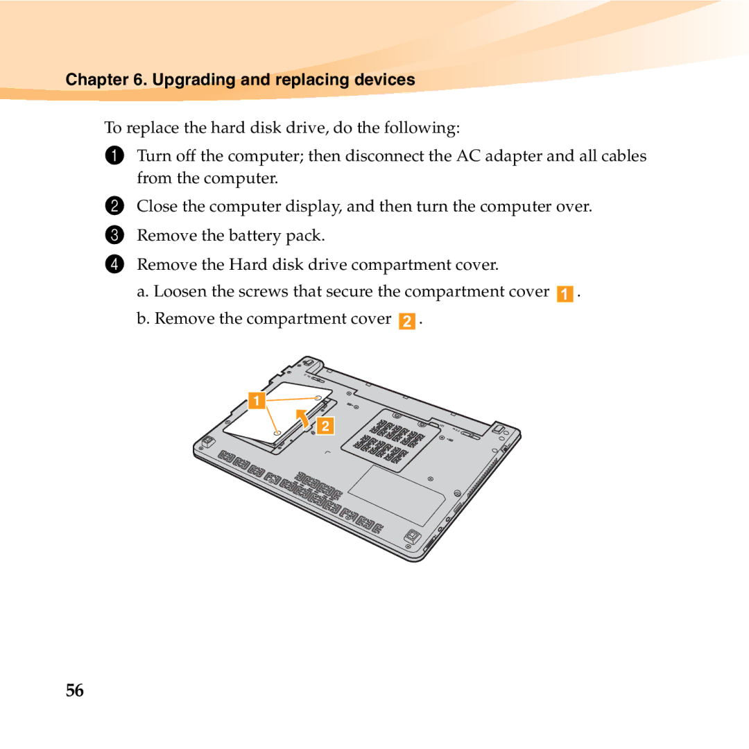 Lenovo U455 manual Upgrading and replacing devices 