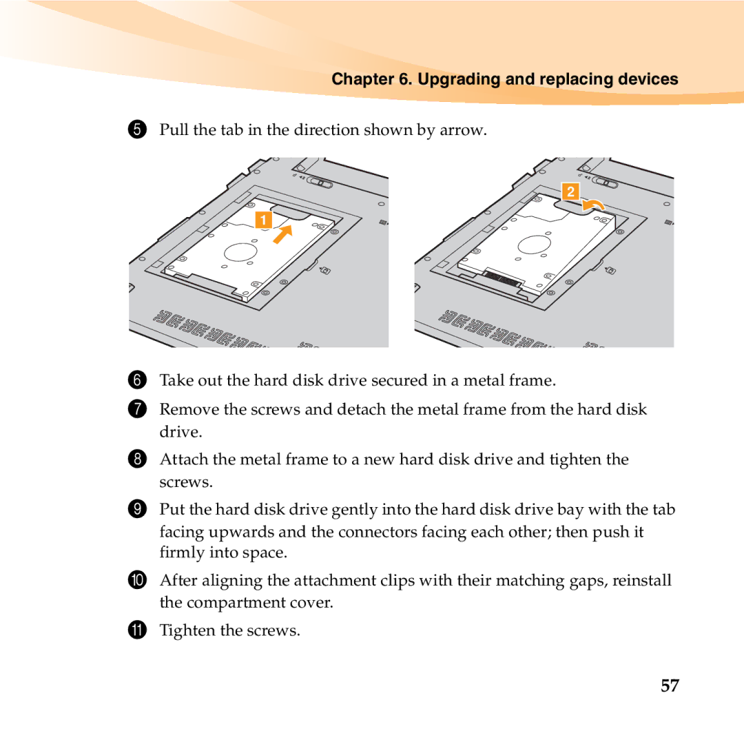 Lenovo U455 manual Upgrading and replacing devices 