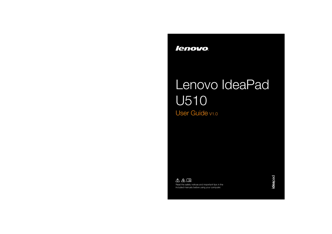 Lenovo 59RF0049, 4941XF2 manual Lenovo IdeaPad U510 