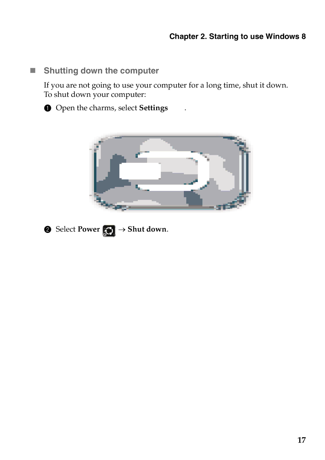 Lenovo U510, 59RF0049, 4941XF2 manual „ Shutting down the computer 