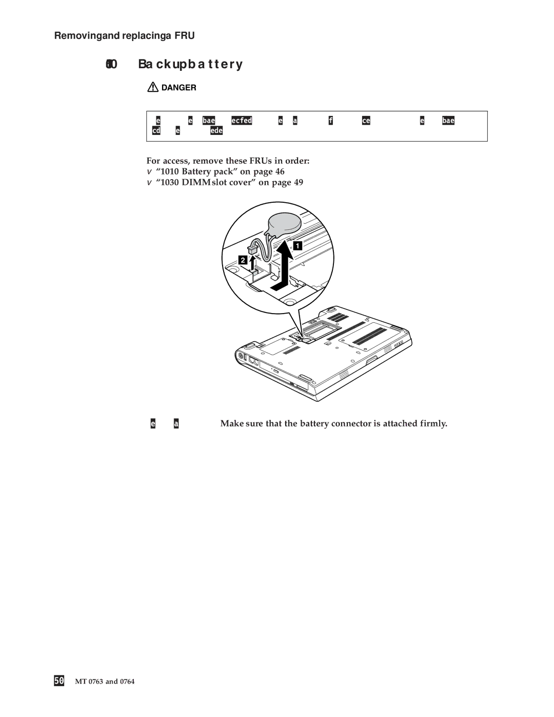 Lenovo V100, V200 manual Backup battery 