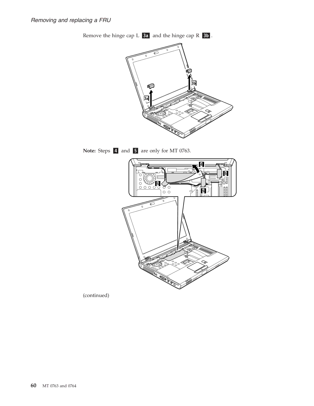 Lenovo V100, V200 manual Remove the hinge cap L Hinge cap R Are only for MT 