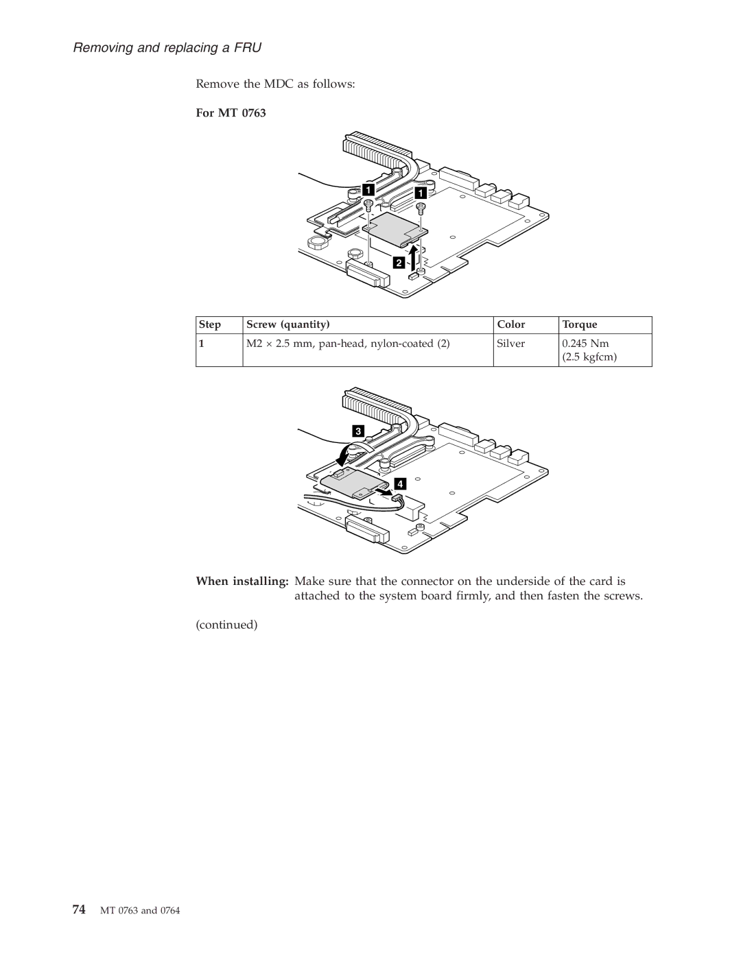 Lenovo V100, V200 manual Remove the MDC as follows 