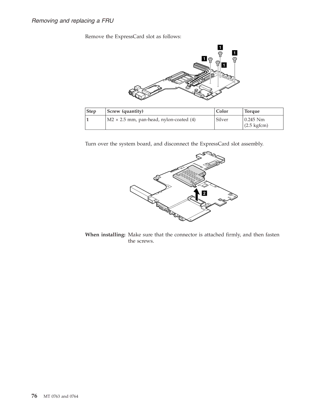 Lenovo V100, V200 manual Remove the ExpressCard slot as follows 