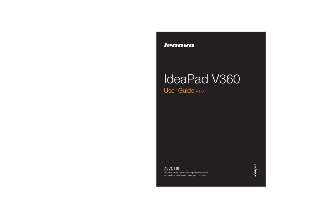 Lenovo V360 manual IdeaPad, User Guide 