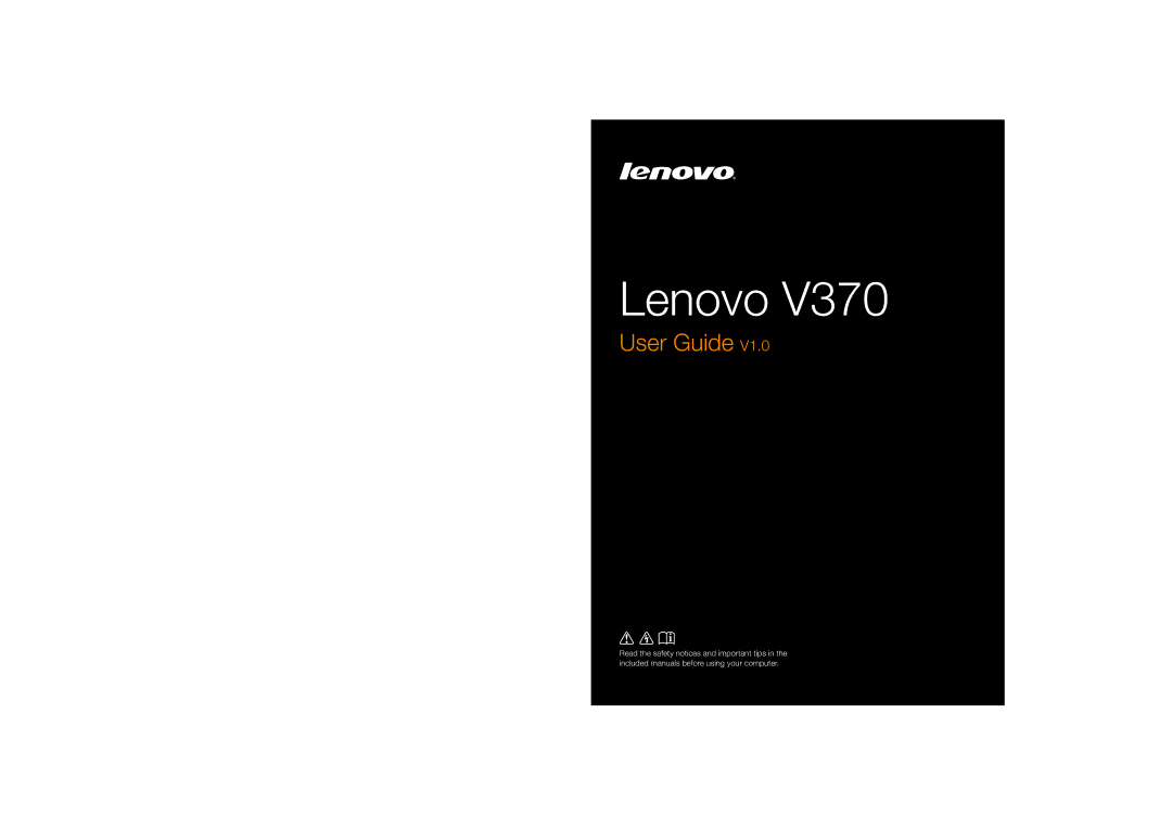 Lenovo V370 manual Lenovo 