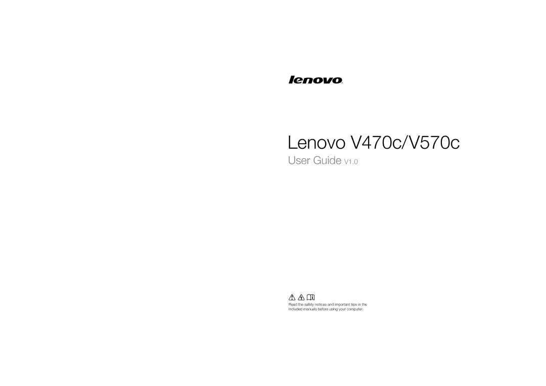 Lenovo V570C, V470C manual Lenovo V470c/V570c 