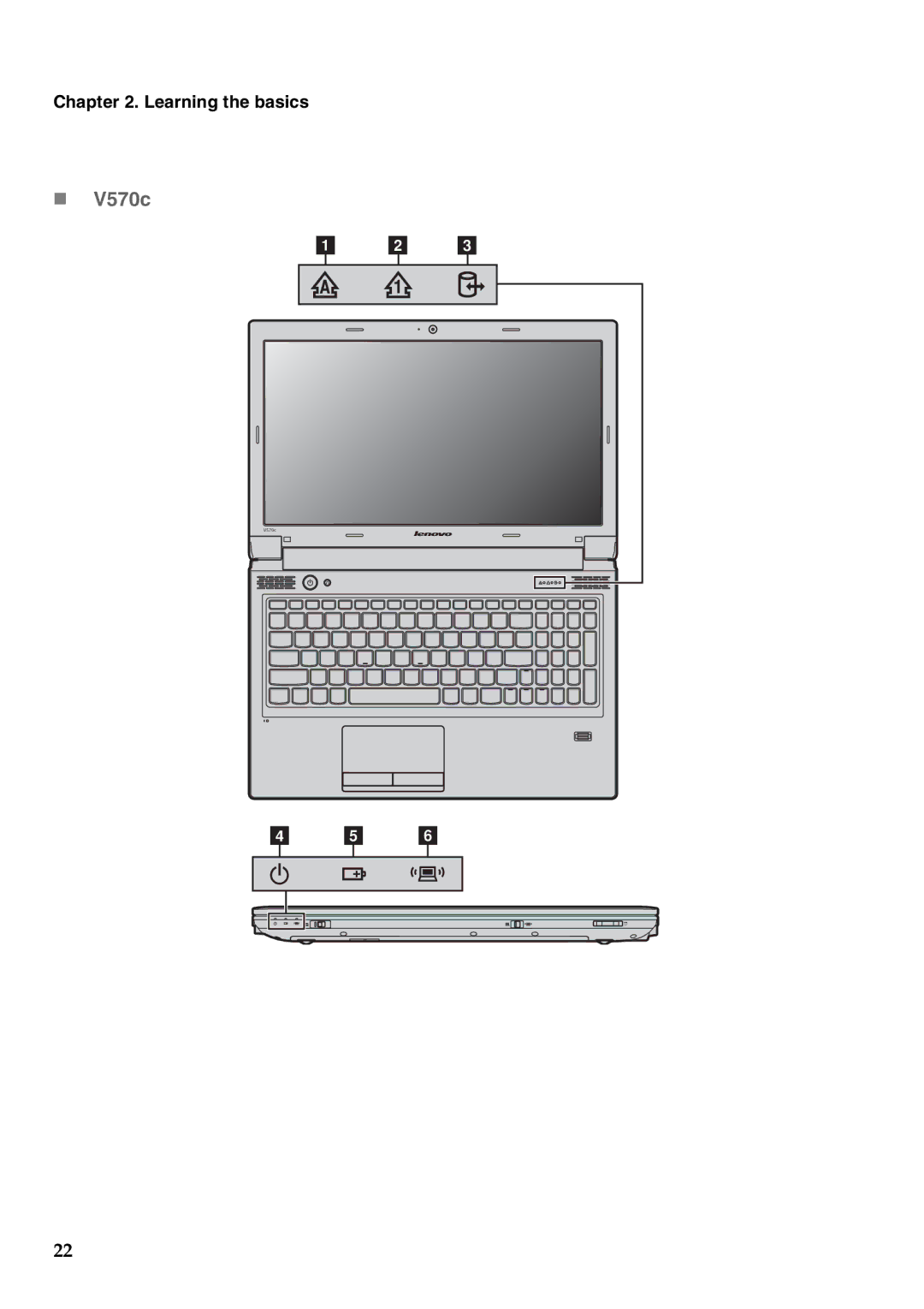 Lenovo V470C, V570C manual „ V570c 