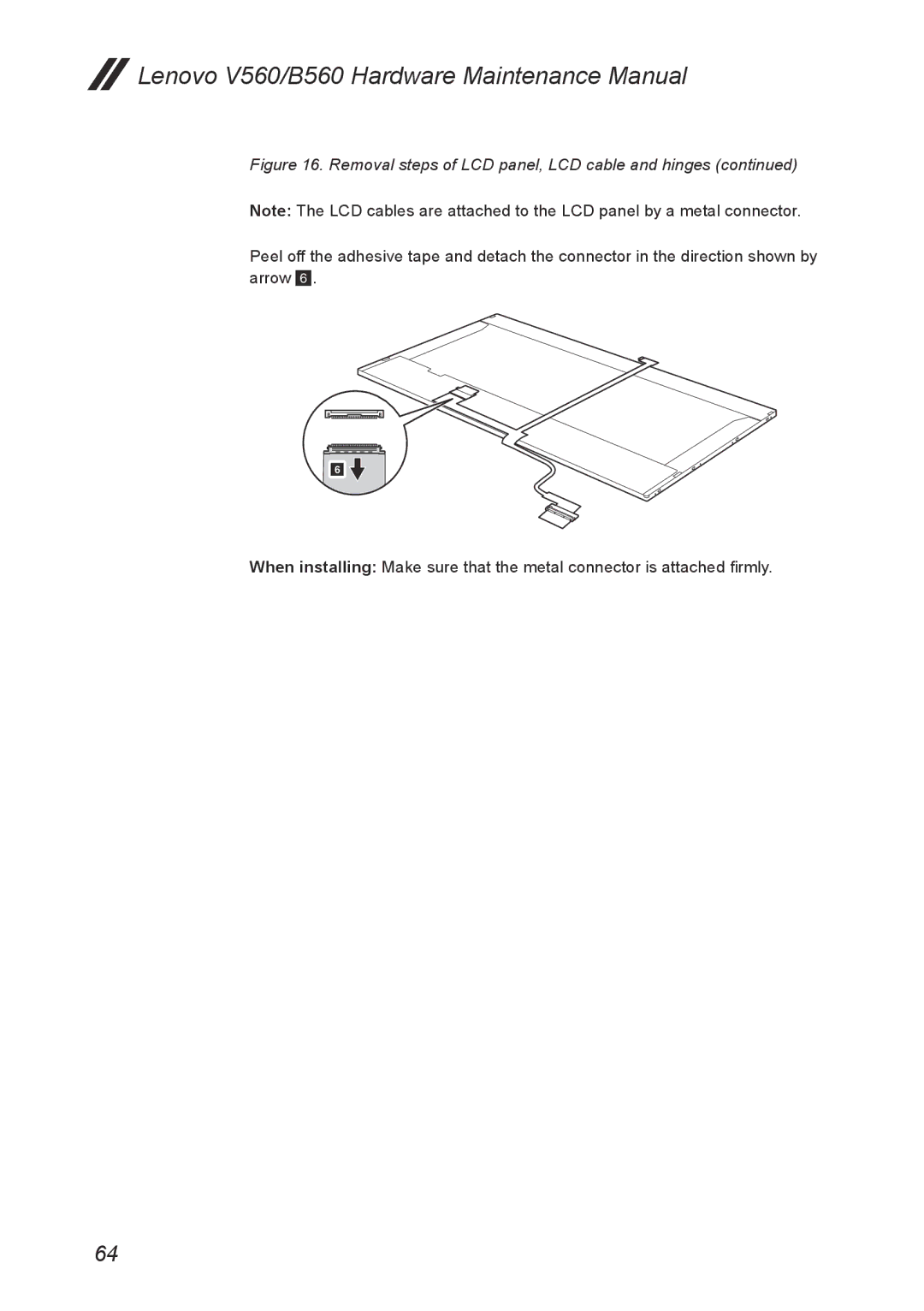 Lenovo manual Lenovo V560/B560 Hardware Maintenance Manual 