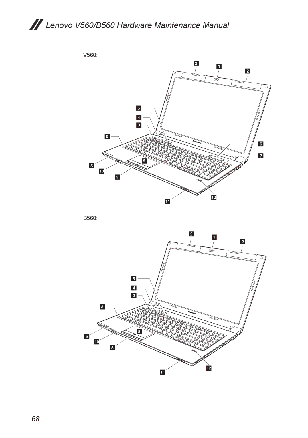 Lenovo manual V560 B560 