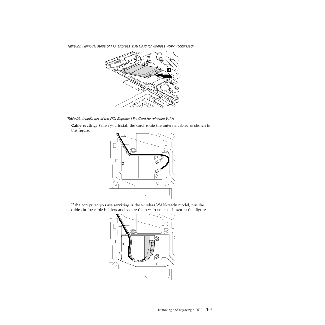 Lenovo W500 manual Removing and replacing a FRU 