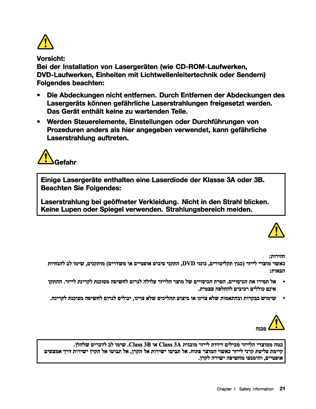 Lenovo W530, T530i, 2394F1U, 244723U manual Safety information 