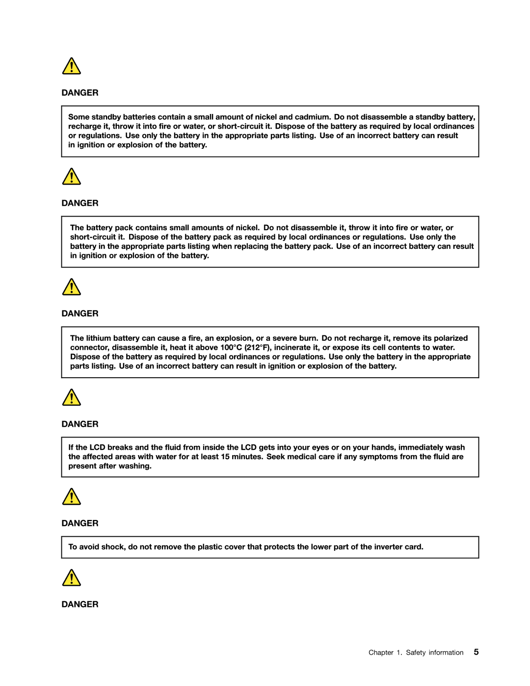 Lenovo T530i, W530, 2394F1U, 244723U manual Safety information 