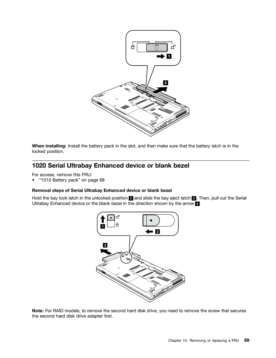 Lenovo W530, T530i, 2394F1U, 244723U manual Serial Ultrabay Enhanced device or blank bezel 