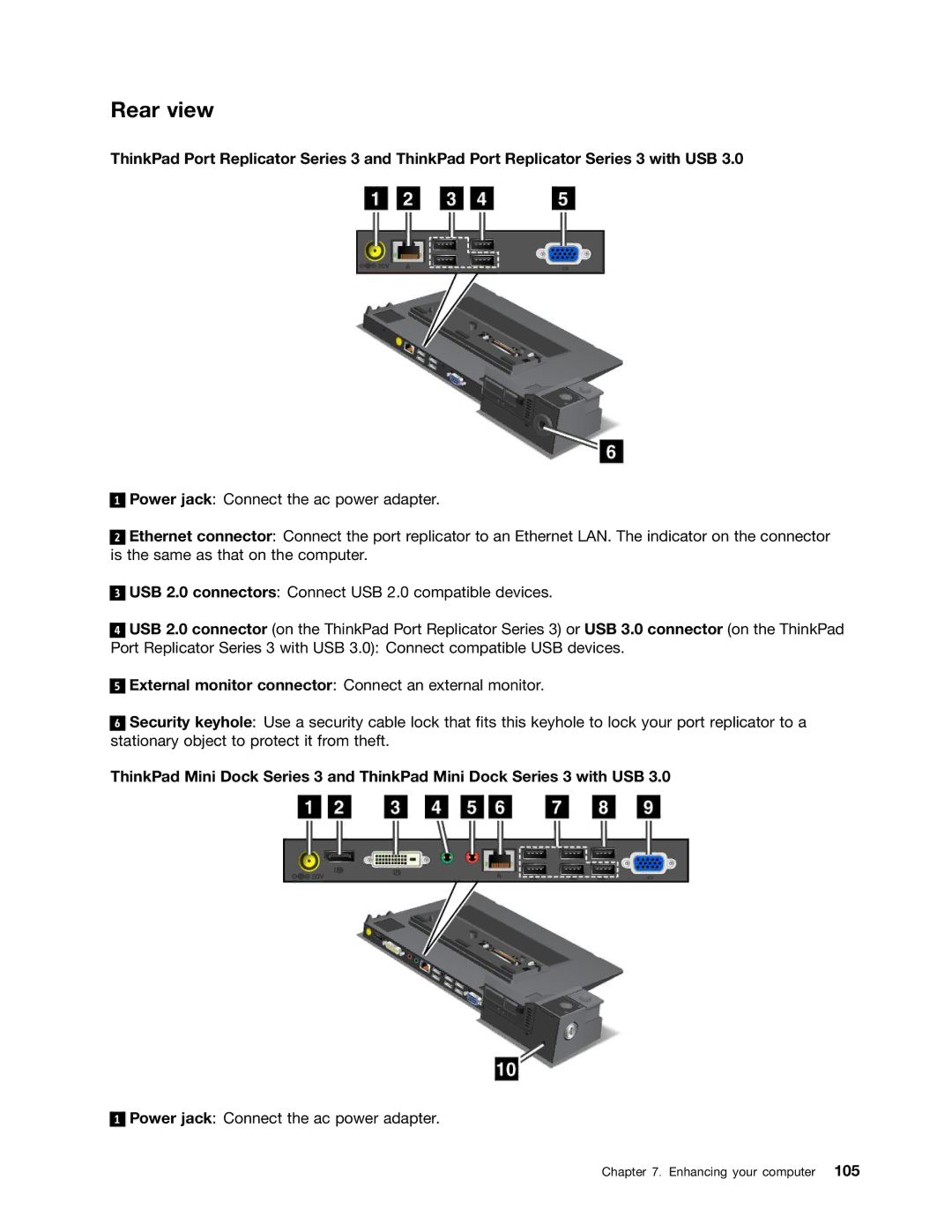 Lenovo T530i, W530, 24384KU, 243858U manual Power jack Connect the ac power adapter 