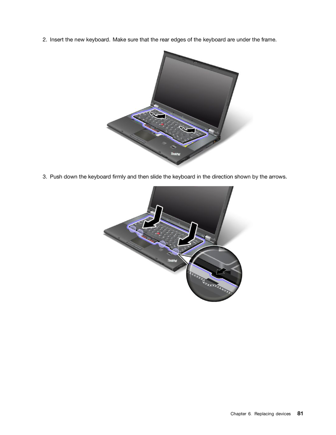 Lenovo W530, T530i, 24384KU, 243858U manual Replacing devices 