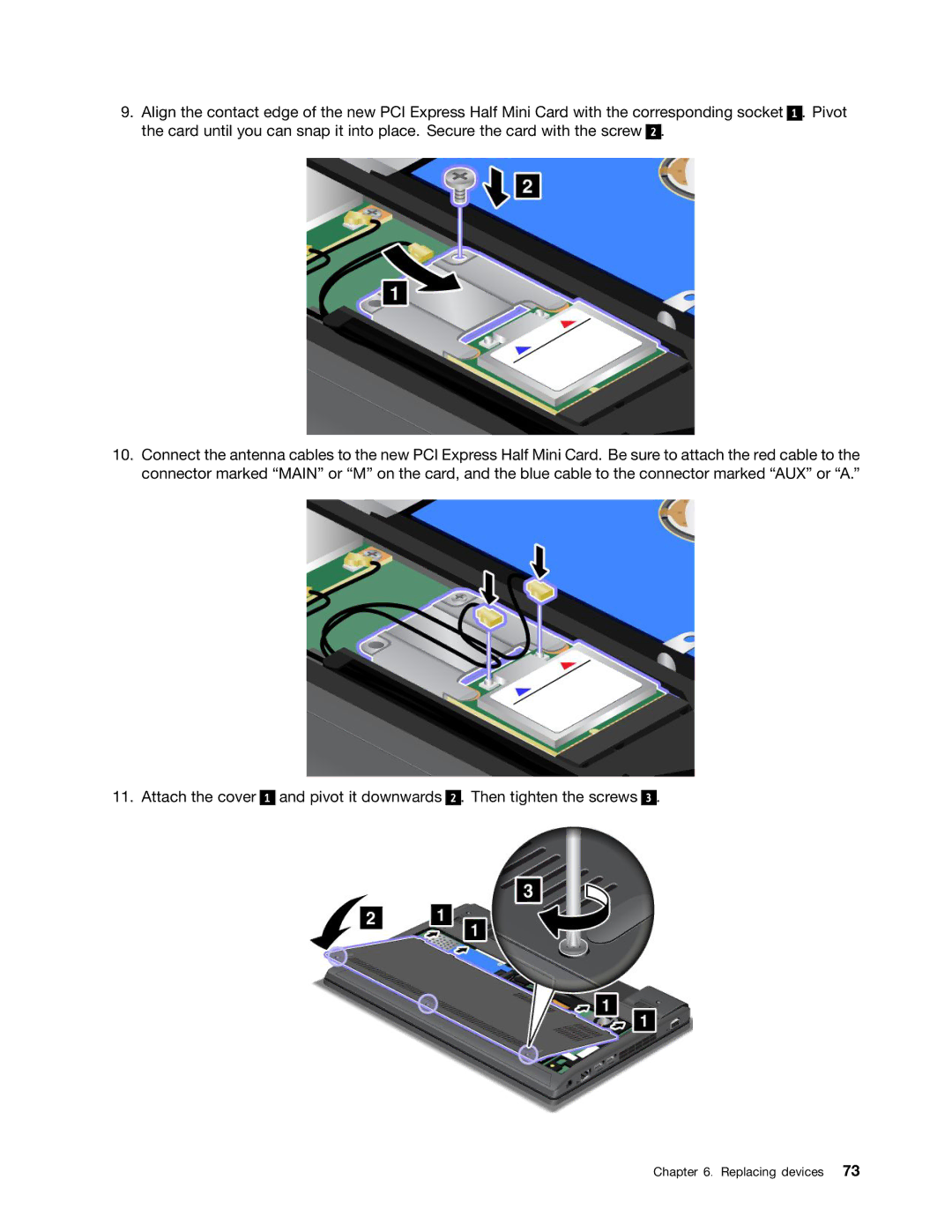 Lenovo X131E manual Replacing devices 