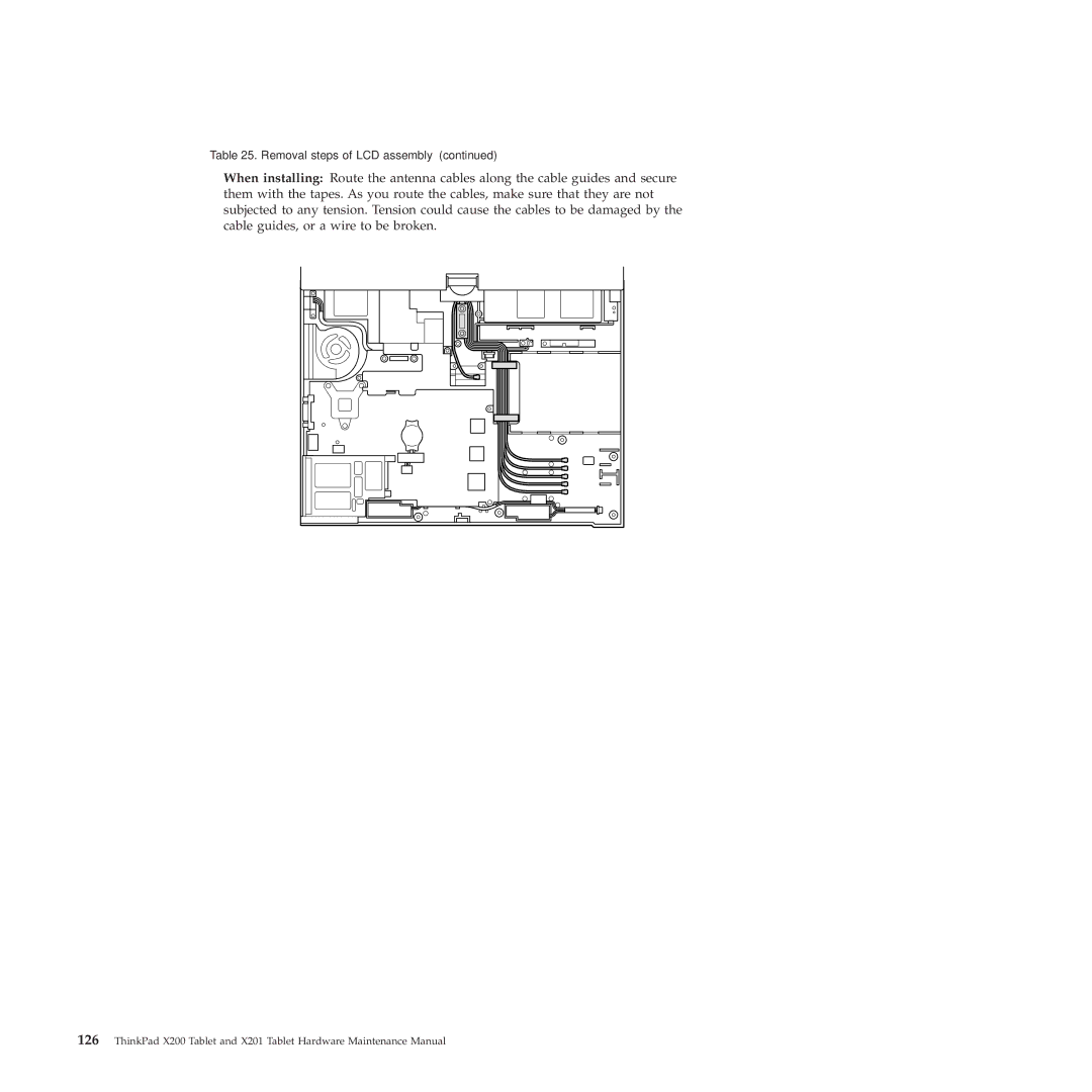 Lenovo X200, X201 manual Removal steps of LCD assembly 