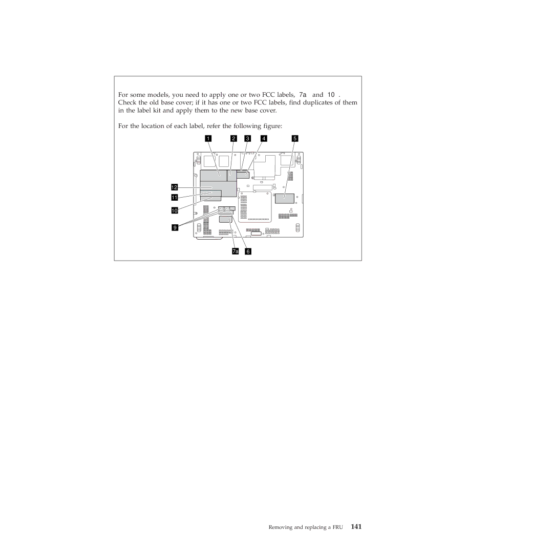 Lenovo X201, X200 manual Removing and replacing a FRU 