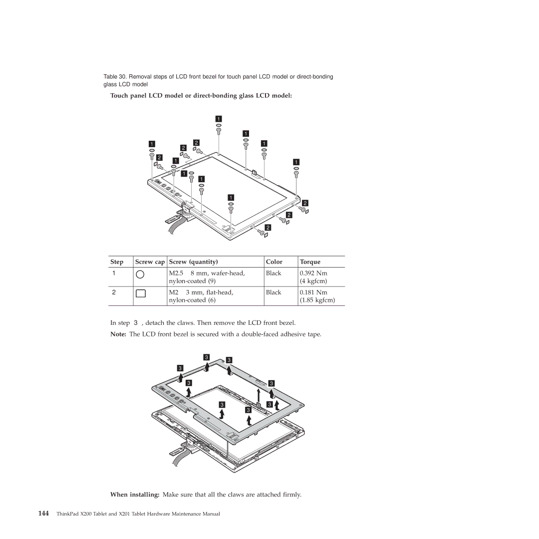 Lenovo X200, X201 manual 