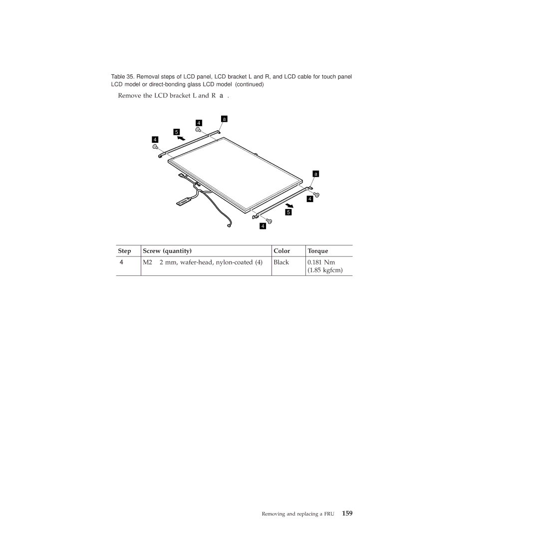 Lenovo X201, X200 manual Remove the LCD bracket L and R 