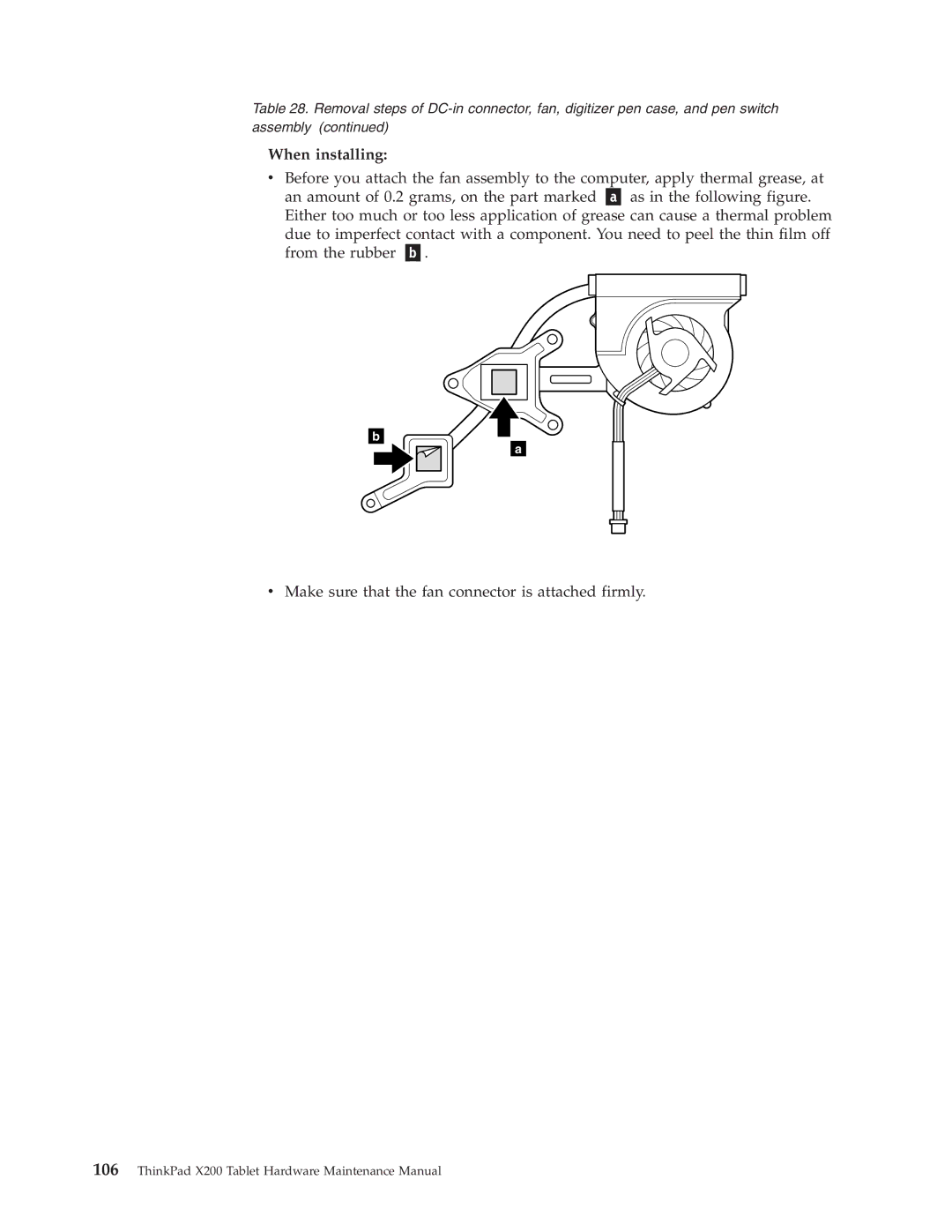 Lenovo X200 manual When installing 