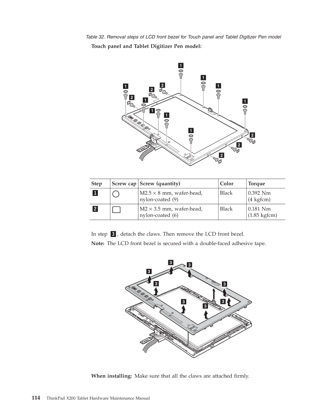 Lenovo manual ThinkPad X200 Tablet Hardware Maintenance Manual 