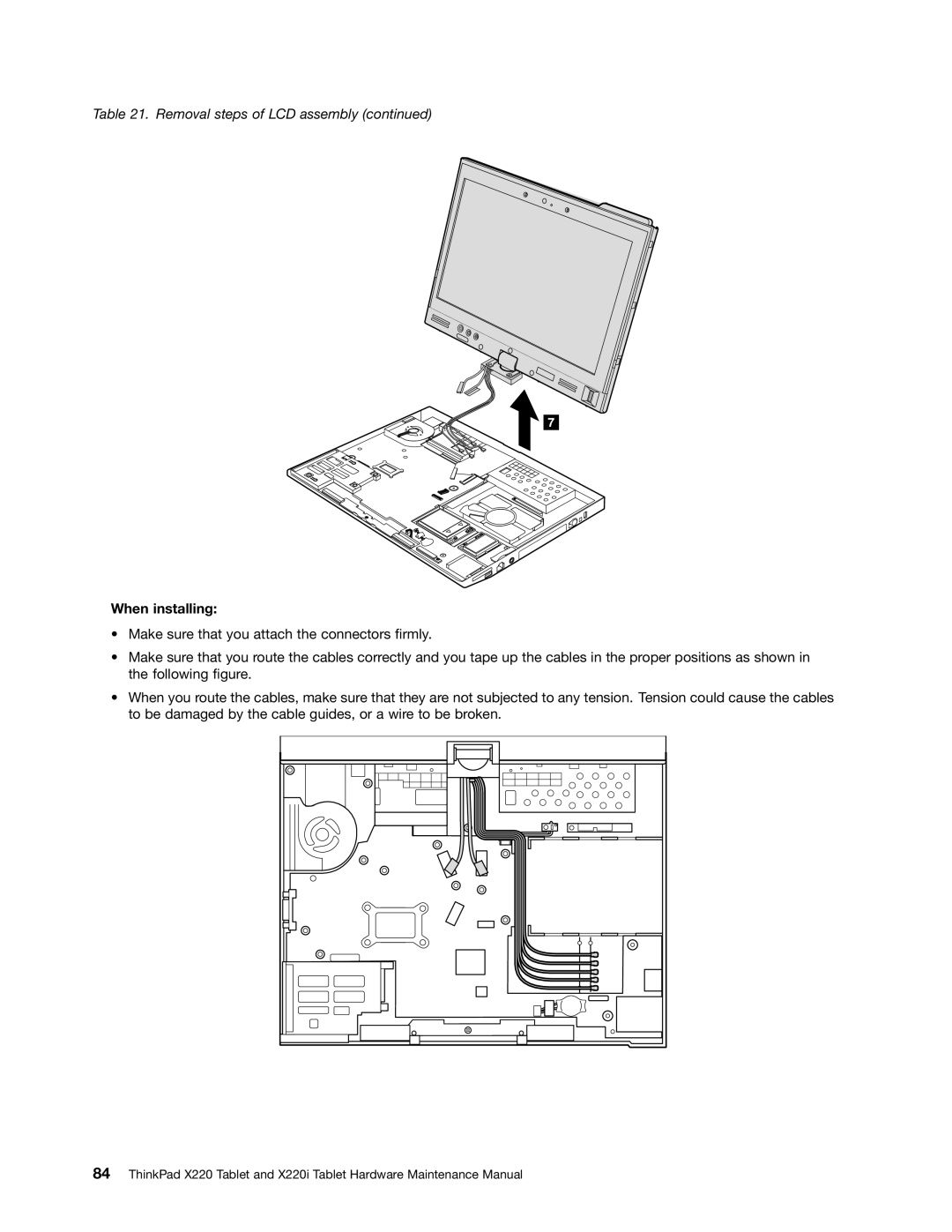 Lenovo X220I manual When installing 