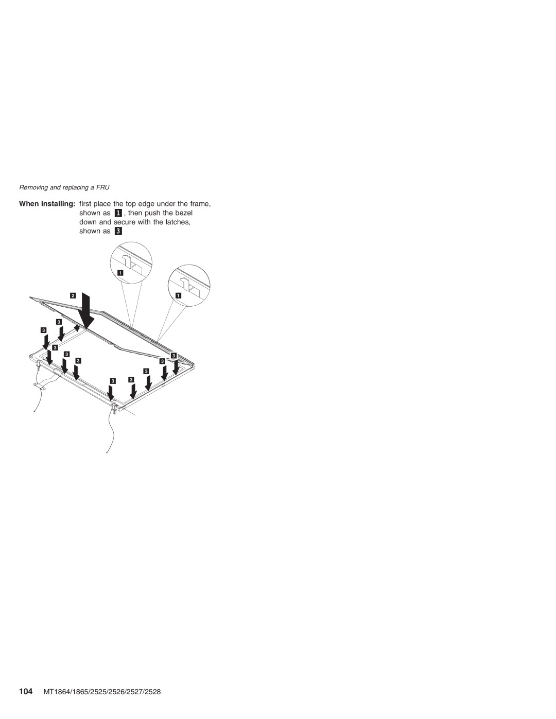 Lenovo X41 manual Removing and replacing a FRU 