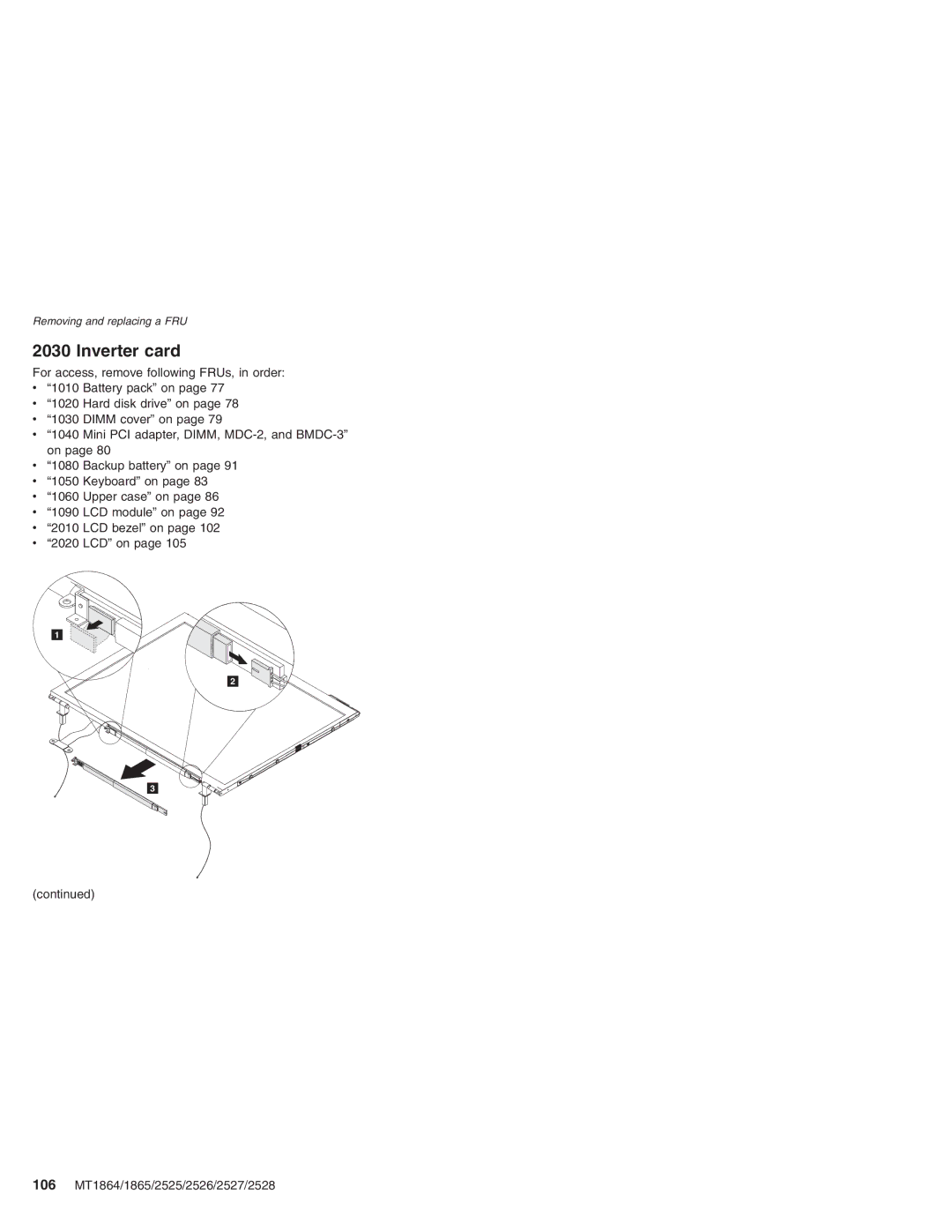 Lenovo X41 manual Inverter card 