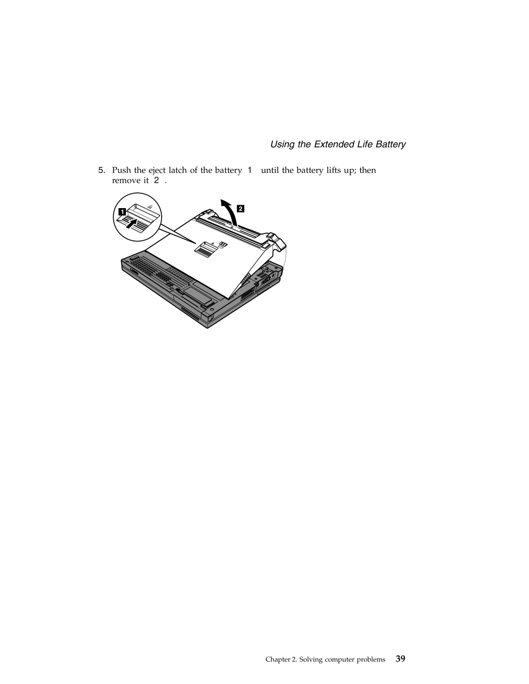 Lenovo X41 manual Using the Extended Life Battery 