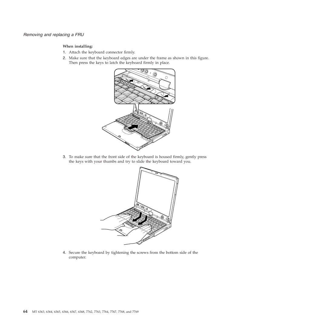 Lenovo X61 Tablet manual When installing 